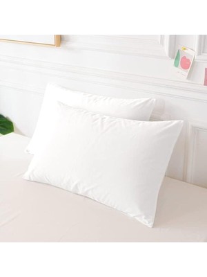 Str Store Düz Pamuklu 2'li Yastık Kılıfı 50X70 Beyaz, TYC81ZAF7N170530589770180
