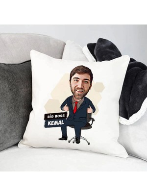 Marvielle Erkek Patron Karikatürlü - Yastık