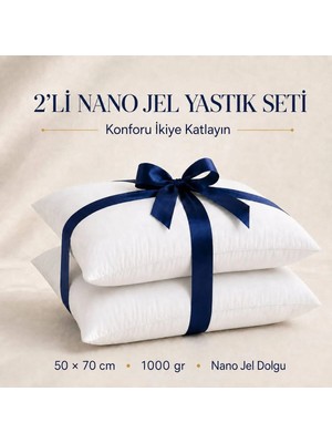 Marvielle 2 Adet Microfiber Nano Jel 50X70 cm - Yastık