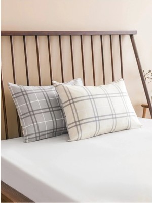 Marvielle Karışık Çizgi Desenli 2'li 50X70 cm - Yastık Kılıfı