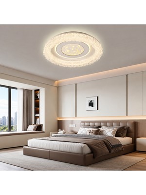 Apliqa Solena 50'lik Yuvarlak Ledli 140 Watt Plafonyer 3 Renkli Avize