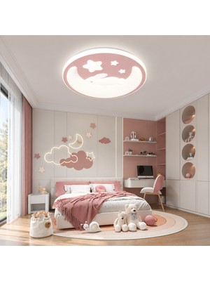 Apliqa Varelli Pembe 120 Watt Plafonyer LED Avize