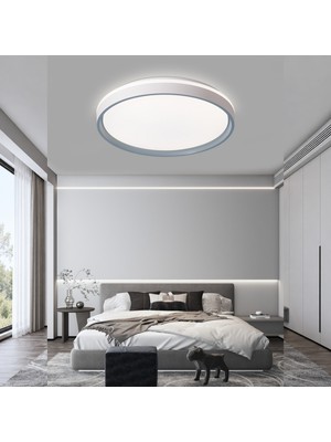 Apliqa Ventoro Gri 120 Watt Plafonyer LED Avize