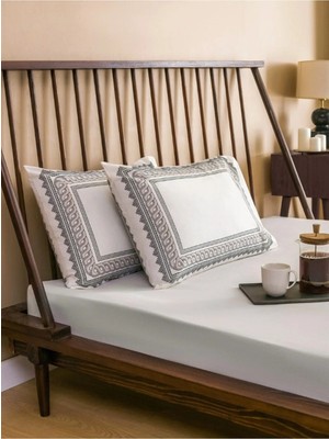 Marvielle Karışık Baskılı Pamuklu 2'li 50X70 cm - Yastık Kılıfı