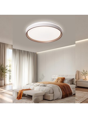 Apliqa Nordis Kahverengi 120 Watt Plafonyer LED Avize