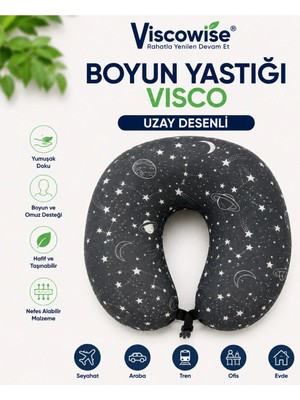Marvielle Seyahat Yastığı Vısco 30*30*12 cm Çantalı - Yastık