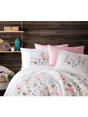 Marvielle Ranforce 2 Li Kapaklı 50X70 +5 cm Volanlı Pudra - Yastık Kılıfı