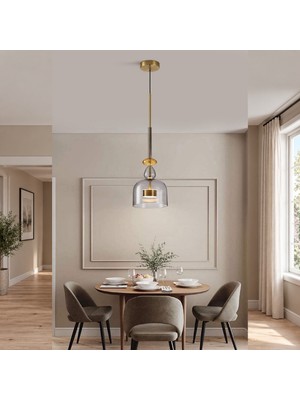 Apliqa Lumınıs 12W Modern Tekli LED Avize - Salon ve Mutfak Aydınlatma