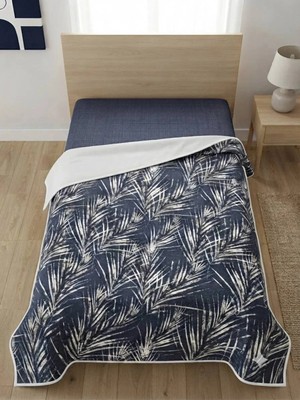 Marvielle Tropikal Palmiye Desen Baskılı 150X240 cm Tek Pike - Tek Kişilik Pike & Pike Takımı