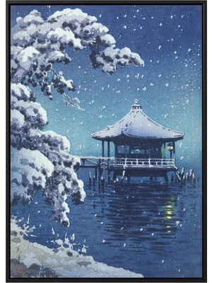 Taranist Poster - Snow Pagoda - Japanese Wall Art