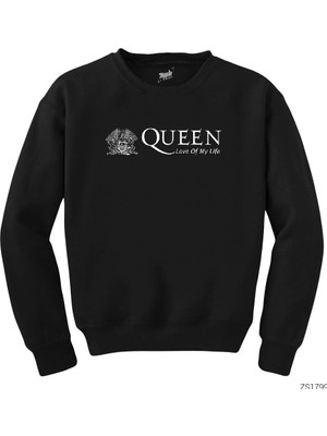 Z zepplin Queen Love Of My Life Siyah Sweatshirt