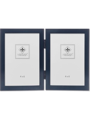 Str Store Menteşeli Çift Mavi Ahşap Resim Çerçevesi, Galeri Koleksiyonu, 10 x 15 cm