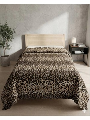 Marvielle Leopar Desen Baskılı 150X240 cm Tek Kişilik Pike - Tek Kişilik Pike & Pike Takımı