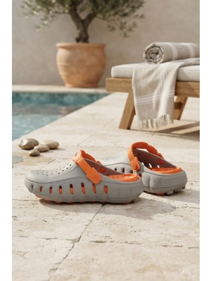 Ademora Buz Turuncu Günlük Sahil Havuz Plaj Terliği Unisex Terlik & Sandalet