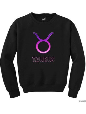 Z zepplin Boğa Burcu Siyah Sweatshirt