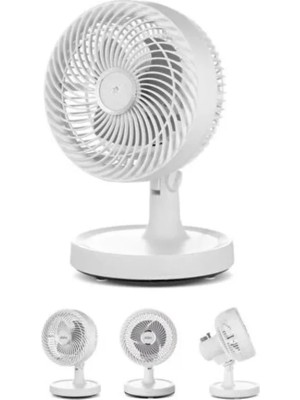 Str Store Kompakt Mini Fan Otomatik Salınımlı Sessiz Masaüstü Vantilatör