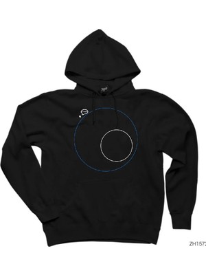 Z zepplin Pubg Minimap Blue Zone Siyah Kapşonlu Sweatshirt Hoodie