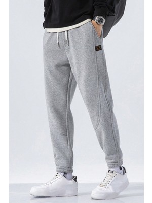 Genius Store Genıus Store Erkek Eşofman Içi Polarlı Bağcıklı Bel Jogger Spor Eşofman Altı SPOR-ESF001