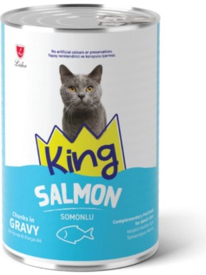 TKÇ Somonlu Sos Içinde Parçacıklı Yetişkin Kedi Konservesi 415G