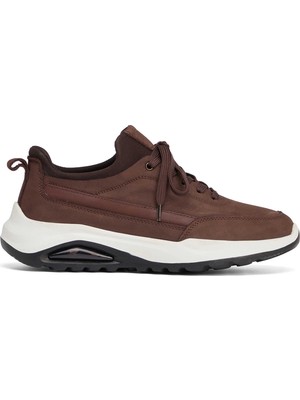 Tergan Kahverengi Hakiki Nubuk Deri Erkek Sneaker - E26S1AY57904-A39