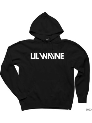 Z zepplin Lil Wayne Text Siyah Kapşonlu Sweatshirt Hoodie