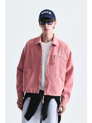 Vamos Oversize Fermuar Kapama Kot Mont