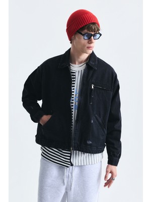 Vamos Oversize Fermuar Kapama Kot Mont