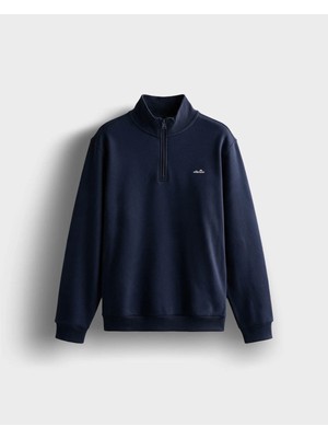 Ellesse Fermuarlı Lacivert Erkek Sweatshirt 6WM1010