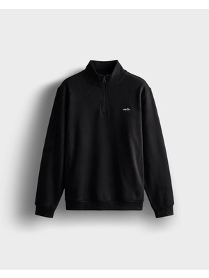 Ellesse Fermuarlı Siyah Erkek Sweatshirt 6WM1010