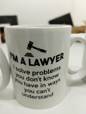Str Store I'm A Lawyer Kupa - Avukat Komik Seramik Bardak Hukuk Hediyesi 325ML