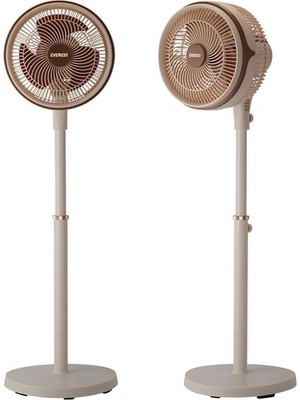 Str Store Everest FAN13 Olympos Air Krem/gold 10’’ 80W 3 Hız Kademeli 2000RPM Çift Motorlu Retro Vantilatör