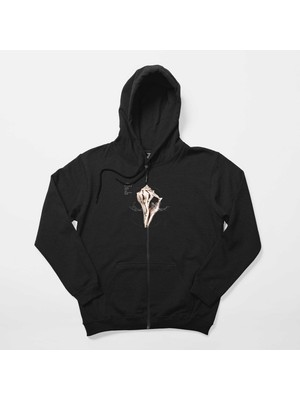Z zepplin Robert Plant Lullaby And Ceaseless Siyah Fermuarlı Kapşonlu Sweatshirt