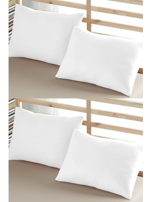 Str Store Bella Benita 4'lü Beyaz Fermuarlı Sıvı Geçirmez Yastık Alezi Yastık Koruyucu