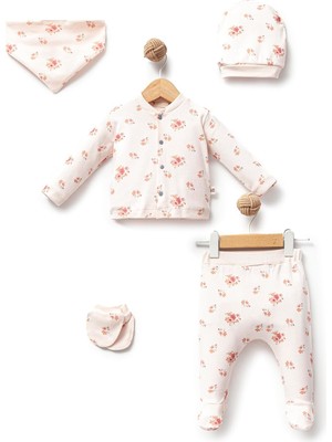 Str Store %100 Pamuk Hastane Çıkışı Çiçek 5li Set