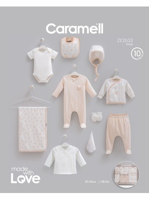 Caramell Ayıcıklı 10'lu Hastane Çıkışı Zıbın Set ZE2633