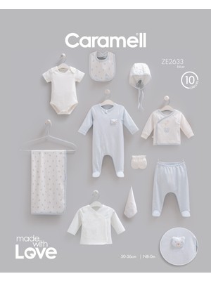 Caramell Ayıcıklı 10'lu Hastane Çıkışı Zıbın Set ZE2633