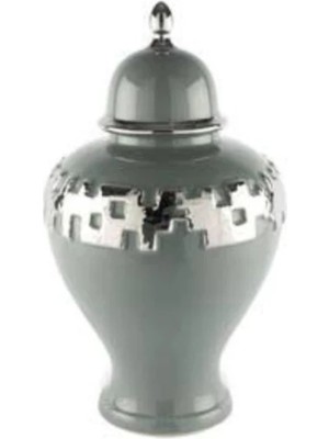 Mikasa Moor Silver Şeritli Gri Küp 27X27X46CM