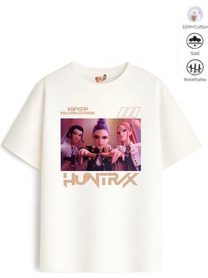 Belya Kids Wear Kız Çocuk Tam Kalıp Hun Tasarım 3 Oversize Tişört