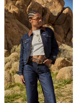 Guess Gj Boxy Padded Zıp Trucker