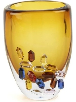 Mikasa Moor Crystal Amber Cam Vazo 12X16X22CM