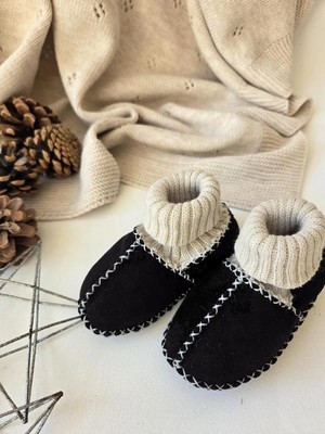 Panfilia %100 Kuzu Derisi Bebek Panduf / Kız Erkek Unisex Bebek Bot / Ayakkabı / Patik