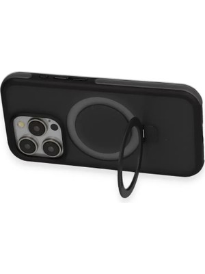 Joko Apple iPhone 15 Pro Max Uyumlu Zorda Airbag Magsafe Standlı Kapak - Lacivert