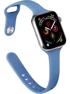 Apple Watch 42MM Uyumlu Klasik Kordon - Koyu Mavi
