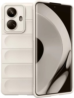 Realme 10 Pro 5g Uyumlu Kılıf Optimum Silikon - Krem