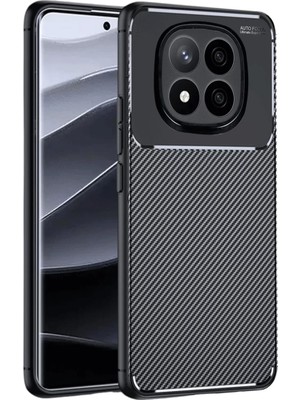 Xiaomi Redmi Note 14 Pro 4g Uyumlu Kılıf Auto Focus Karbon Kapak - Siyah