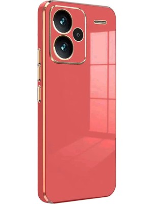 Xiaomi Redmi Note 13 Pro Plus Uyumlu Kılıf Volet Silikon - Kırmızı