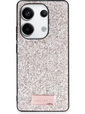Onegif Xiaomi Redmi Note 13 Pro 4g Uyumlu Bright Simli Kapak - Gold
