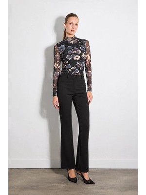 Gusto Sihirli Flare Pantolon - Siyah