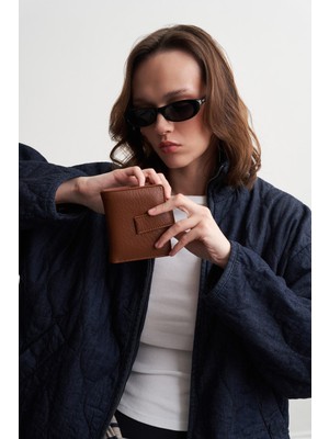 Shule Bags Fash Kadın Cüzdan Taba