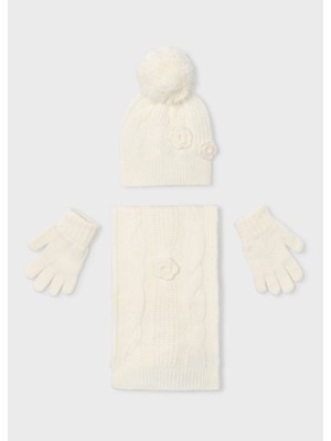 Mayoral Şapka Eldiven Kaşkol Set Krem